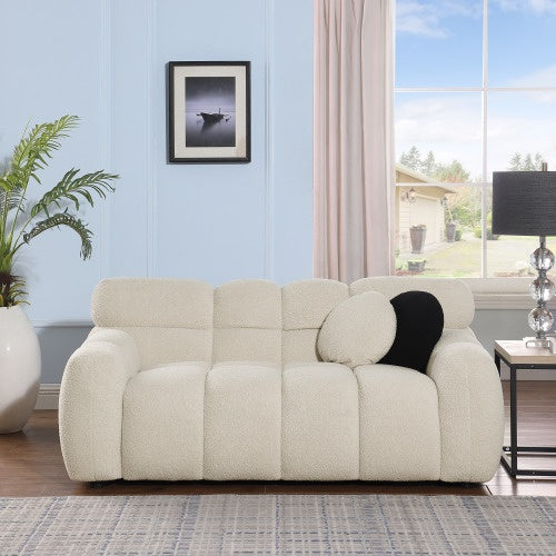 64.96 Length ,35.83 Deepth ,human Body Structure For USA People, Marshmallow Sofa,boucle Sofa ,2 Seater