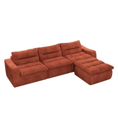 Right Sofa Seat, L-shaped Modular Combined Sofa, Compressed Combined Sofa, Modern Lazy Style Comfortable Beanbag Sofa