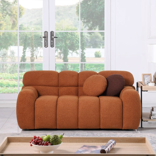 64.96 Length ,35.83 Deepth ,human Body Structure For USA People, Marshmallow Sofa,boucle Sofa ,2 Seater