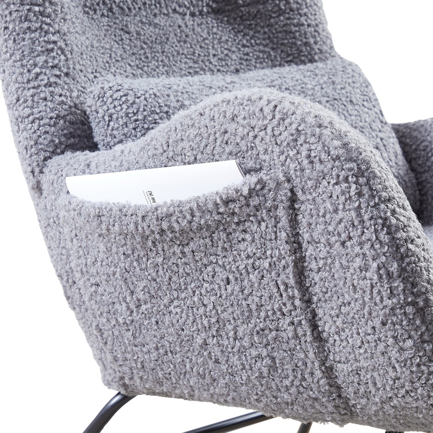 Rocking Chair Nursery, Modern Rocking Chair With High Backrest