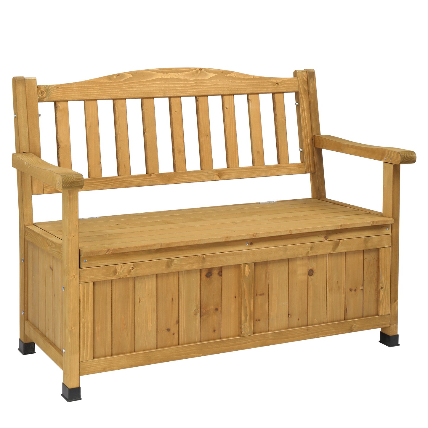 44inch, With Backrest Armrests, Courtyard Wood Storage Box