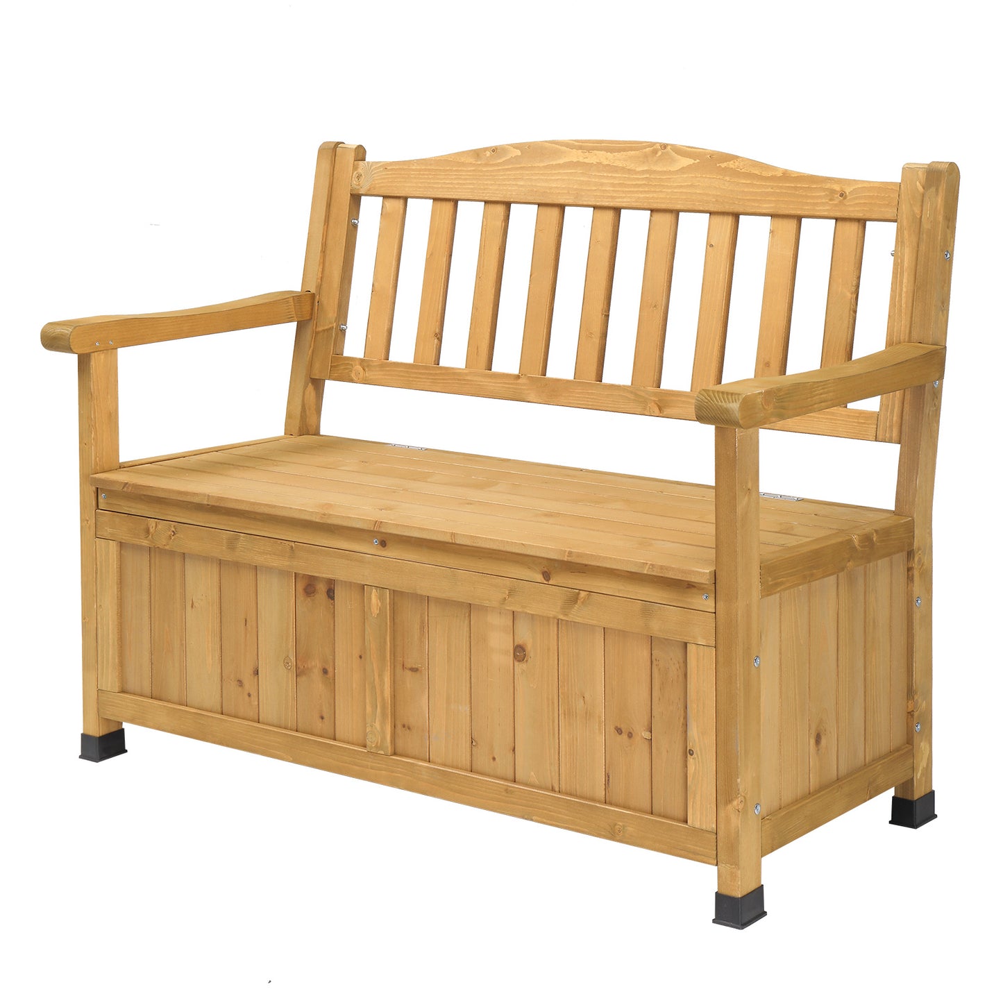 44inch, With Backrest Armrests, Courtyard Wood Storage Box