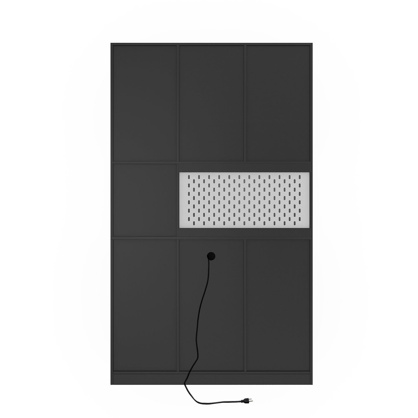 Freestanding Kitchen Pantry Cabinet Cupboard With 6 Doors,3 Shelves And 2 Drawer,Versatile Wardrobe & Kitchen Cabinet,Craft Storage Cabinet,Laundry Room Storage For Kitchen Black
