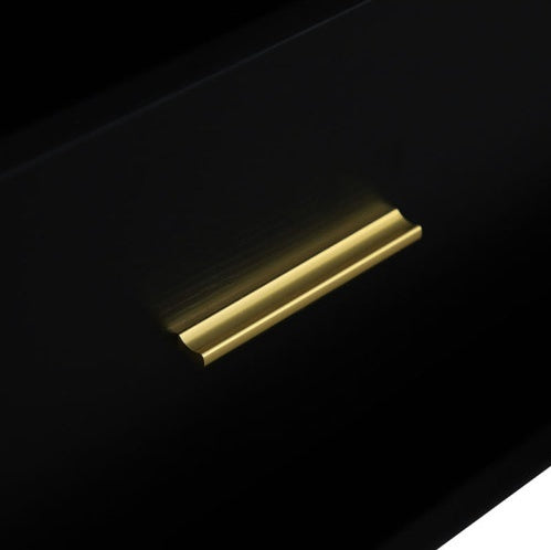 Engineering Wood Black 6 Drawer Bedroom Vanity