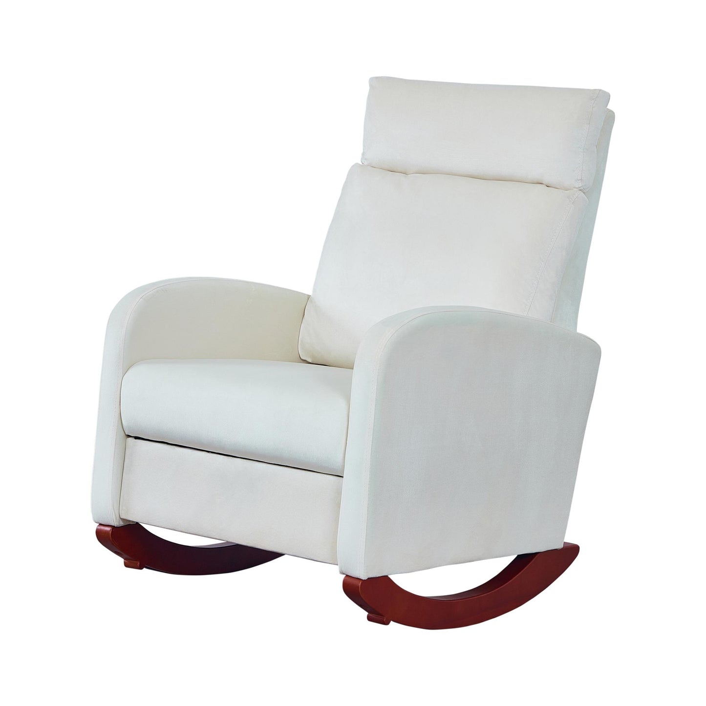 Rocking Chair Nursery Chair with High Back,Rocker Nursery Glider Chair for Living Room Bedroom