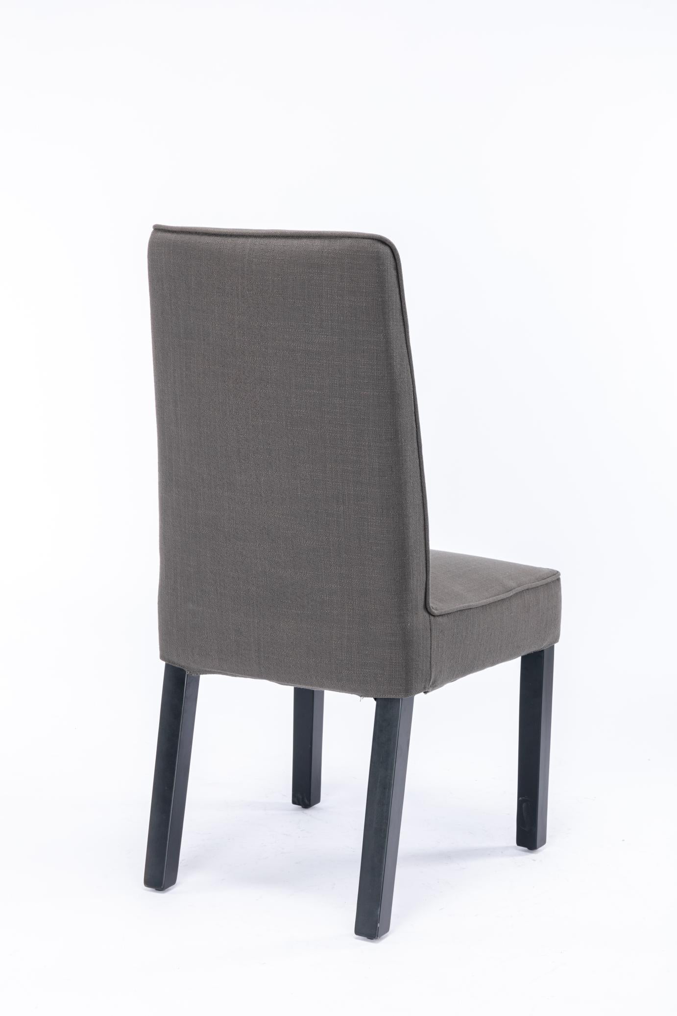 Removable Washable Cover, Foam Padded Upholstery, Solid Wood Legs Parsons Chair,Set of 2