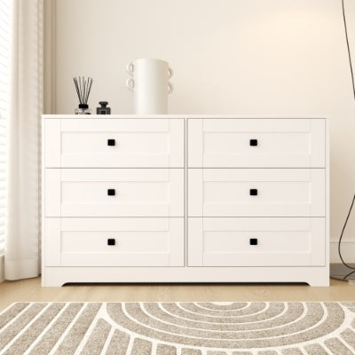 Chest Of Drawer With  White Color Farm Door