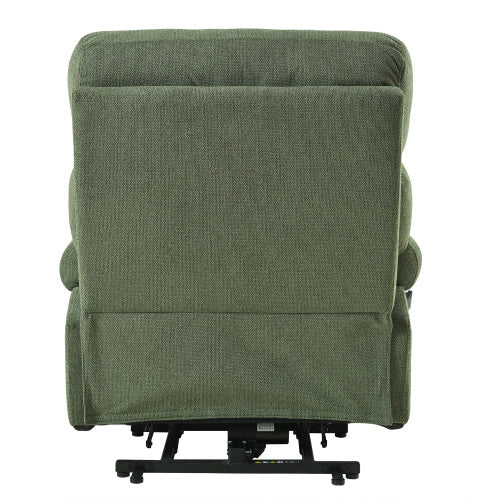 Oversized Power Lift Recliner Chair For Elderly, Electric Fabric Recliner Chair For Seniors, Home Theater Seating,Reclining Sofa Chair With Remote Control,Side Pocket ,Spacious SeatDark Green