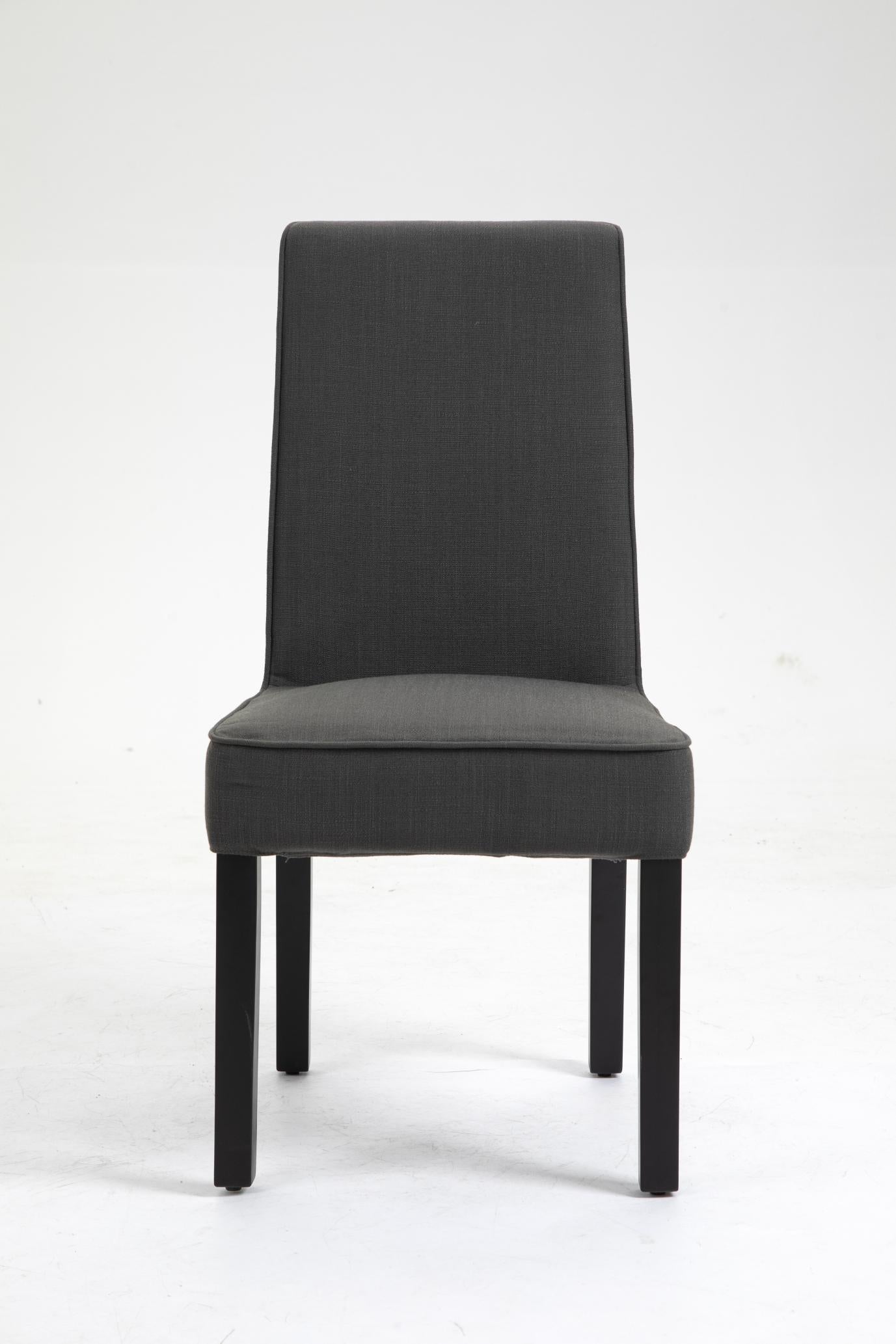 Removable Washable Cover, Foam Padded Upholstery, Solid Wood Legs Parsons Chair,Set of 2