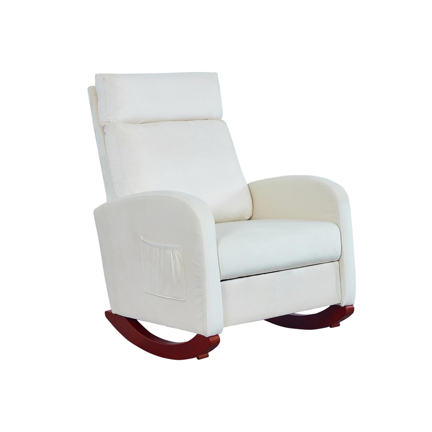 Rocking Chair Nursery Chair with High Back,Rocker Nursery Glider Chair for Living Room Bedroom