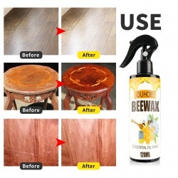 OUHOE Furniture Beeswax Spray, Furniture Floor Care Polishing Waterproof Anti-Cracking Scratches Refurbished Care Wax