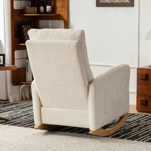 Decorative Rocking Chair With Footrest