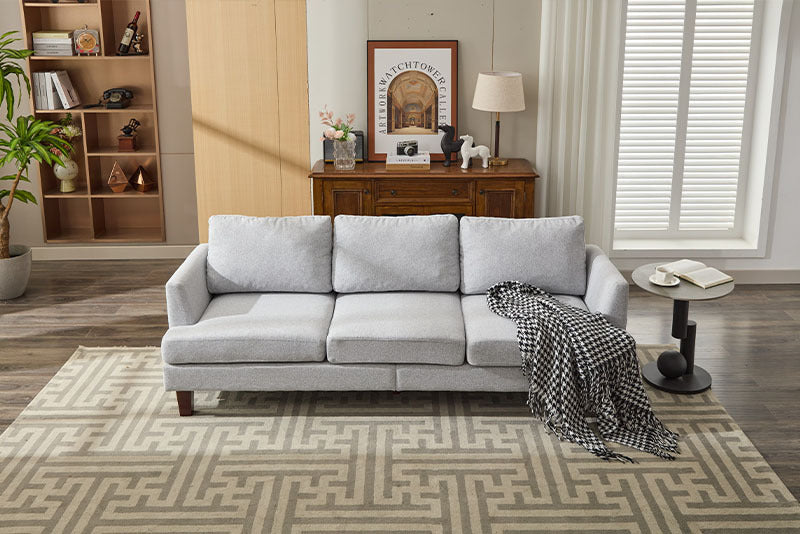 Fabric 3 Seater Couch With 2 USB, Comfortable Sectional Couches And Sofas For Living Room Bedroom Office Small Space, Easy Assembly & Comfy Cushion Cannot Be Sold On Temu