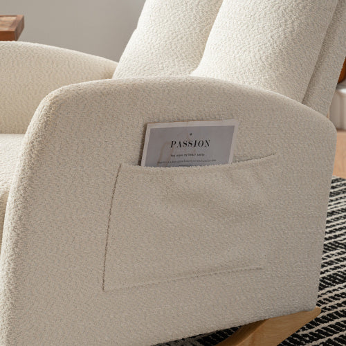 Decorative Rocking Chair With Footrest