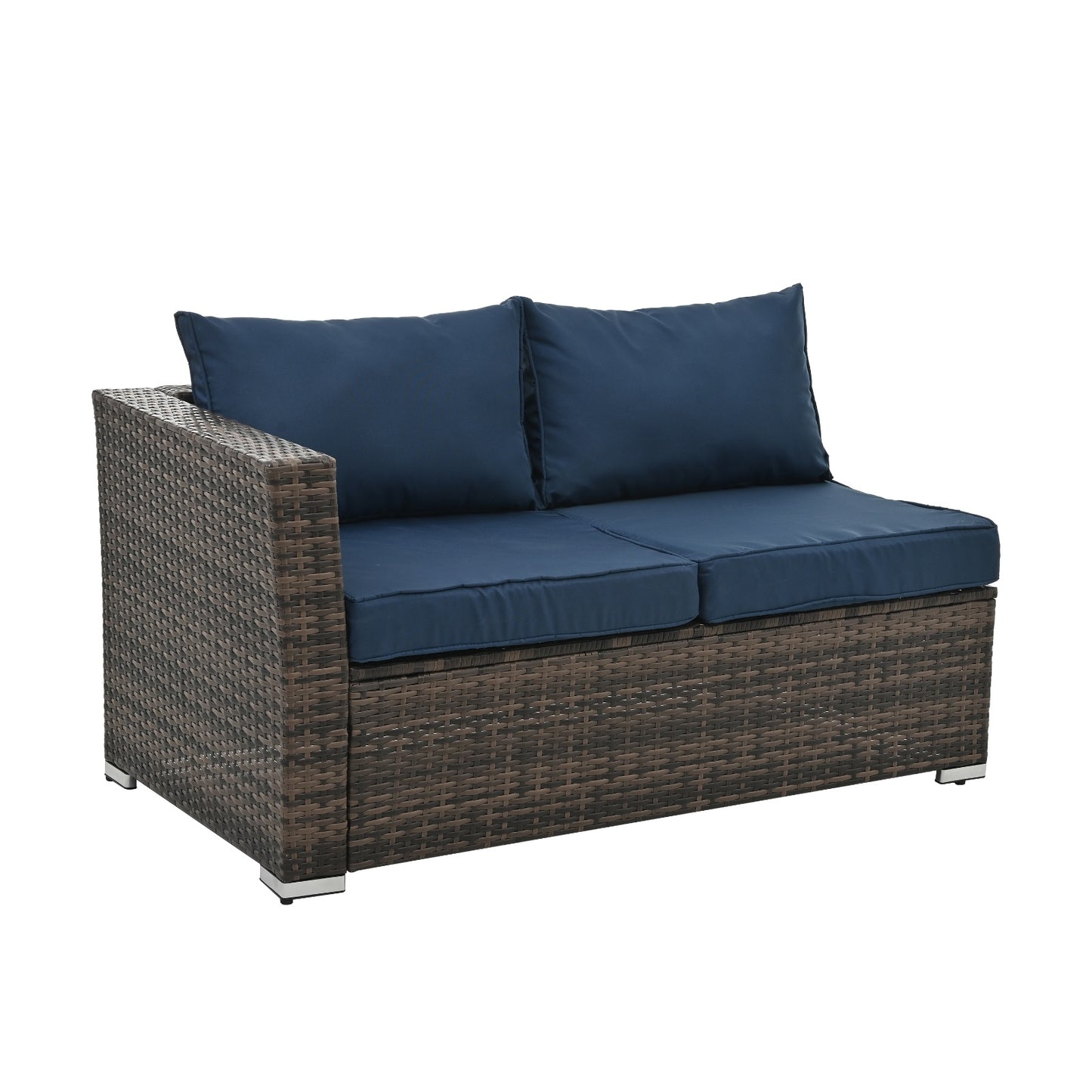 Patio Furniture, Outdoor Furniture, Seasonal PE Wicker Furniture, 4 Set Wicker Furniture With Temper