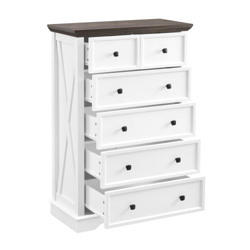 Fiberboard 6-drawer Vanity