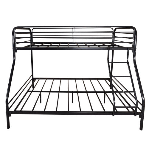 Twin-Over-Full Metal Bunk Bed, Heavy Duty Bunk Bed,Easy Assembly With Enhanced Upper-Level Guardrail, White