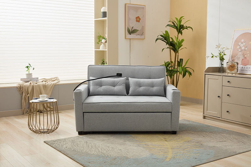 Futon Chair Bed Convertible Chair 3-in-1 Pull Out Sleeper Chair Beds With USB Ports,Wear-resistant And Anti-scratch, Armchair Bed Sleeper For Living Room Cannot Be Sold On Temu