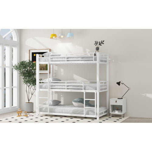 Triple Bunk Bed In Metal