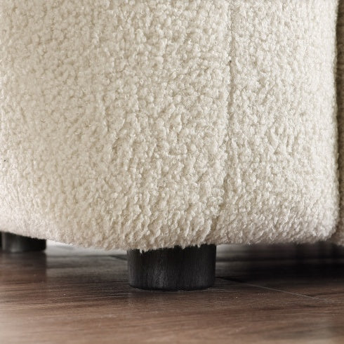 87.4 Length ,35.83 Deepth ,human Body Structure For USA People, Marshmallow Sofa,boucle Sofa ,3 Seater, Black BOUCLE