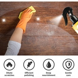 OUHOE Furniture Beeswax Spray, Furniture Floor Care Polishing Waterproof Anti-Cracking Scratches Refurbished Care Wax