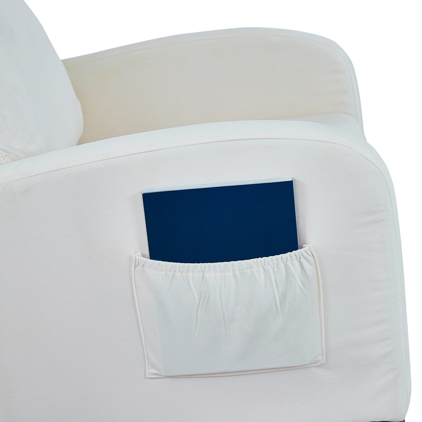 Rocking Chair Nursery Chair with High Back,Rocker Nursery Glider Chair for Living Room Bedroom