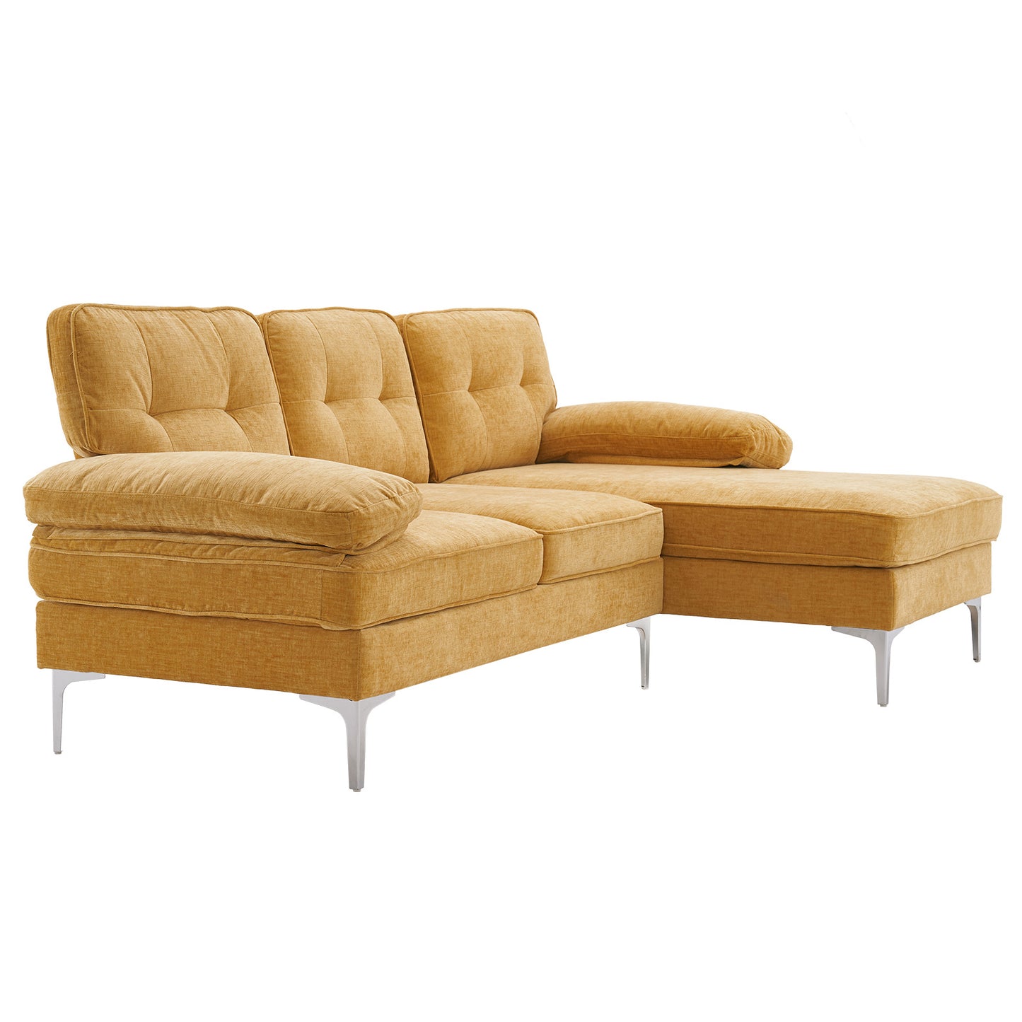 Three People With Noble Consort Yellow Indoor Combination Sofa
