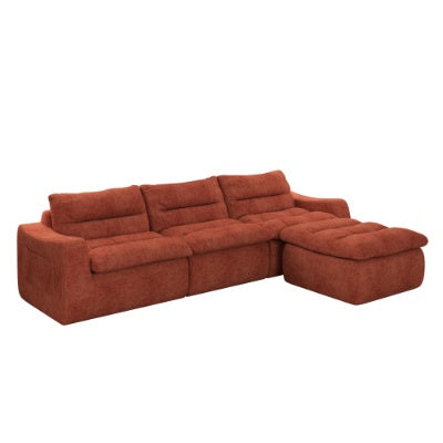 Right Sofa Seat, L-shaped Modular Combined Sofa, Compressed Combined Sofa, Modern Lazy Style Comfortable Beanbag Sofa