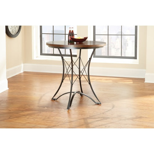 Adele - 5 Piece Dining Set With Counter Height Table - Dark Brown