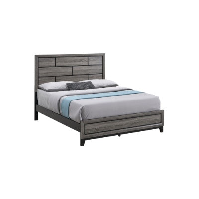Glasgow G04305A-QB Queen Bed Mattress Not Included, Gray
