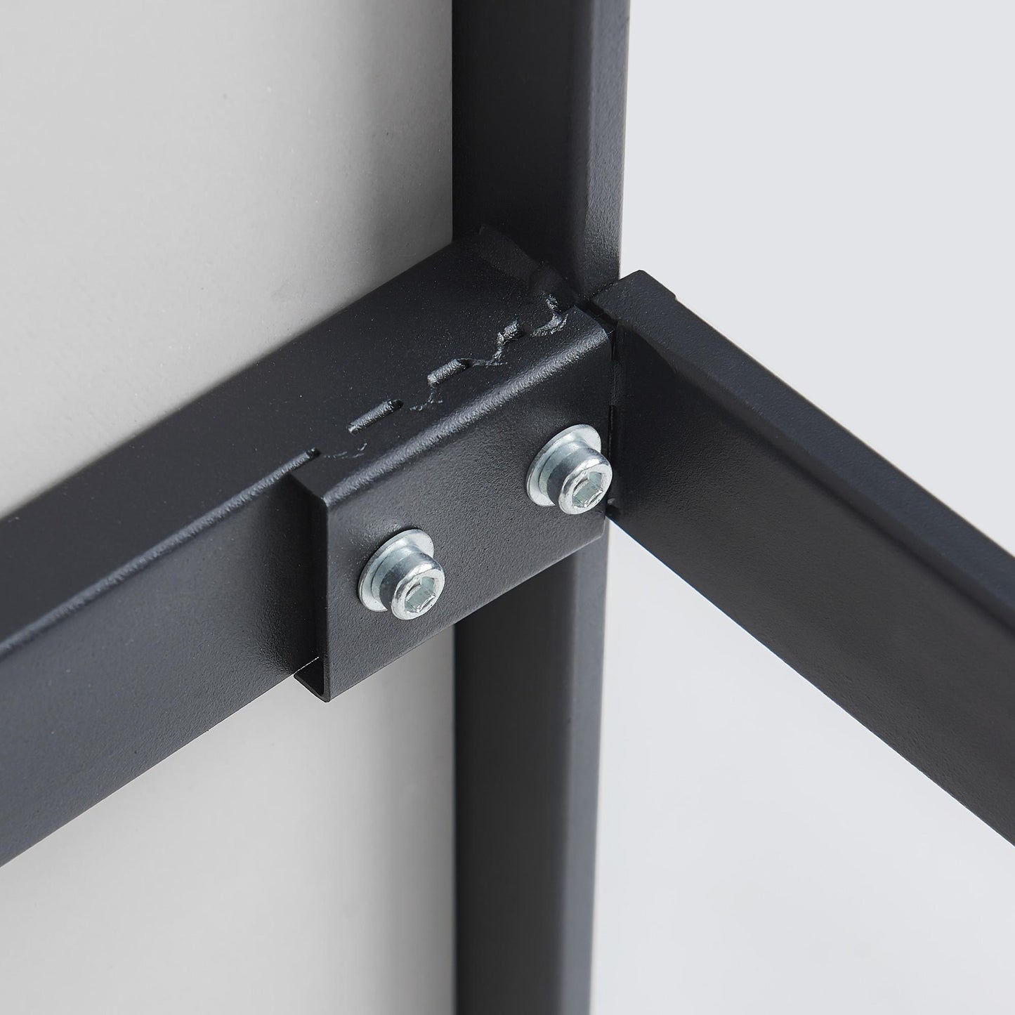 Minimalism Square coffee table,Black metal frame with sintered stone tabletop