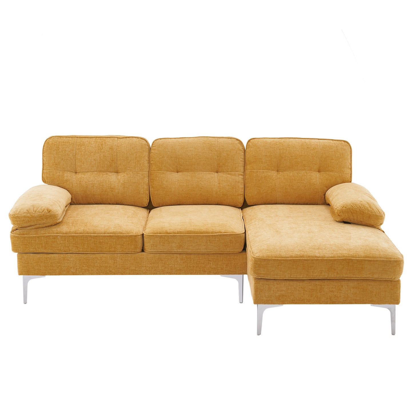 Three People With Noble Consort Yellow Indoor Combination Sofa