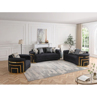 Soledad G00523A-S Sofa , Black