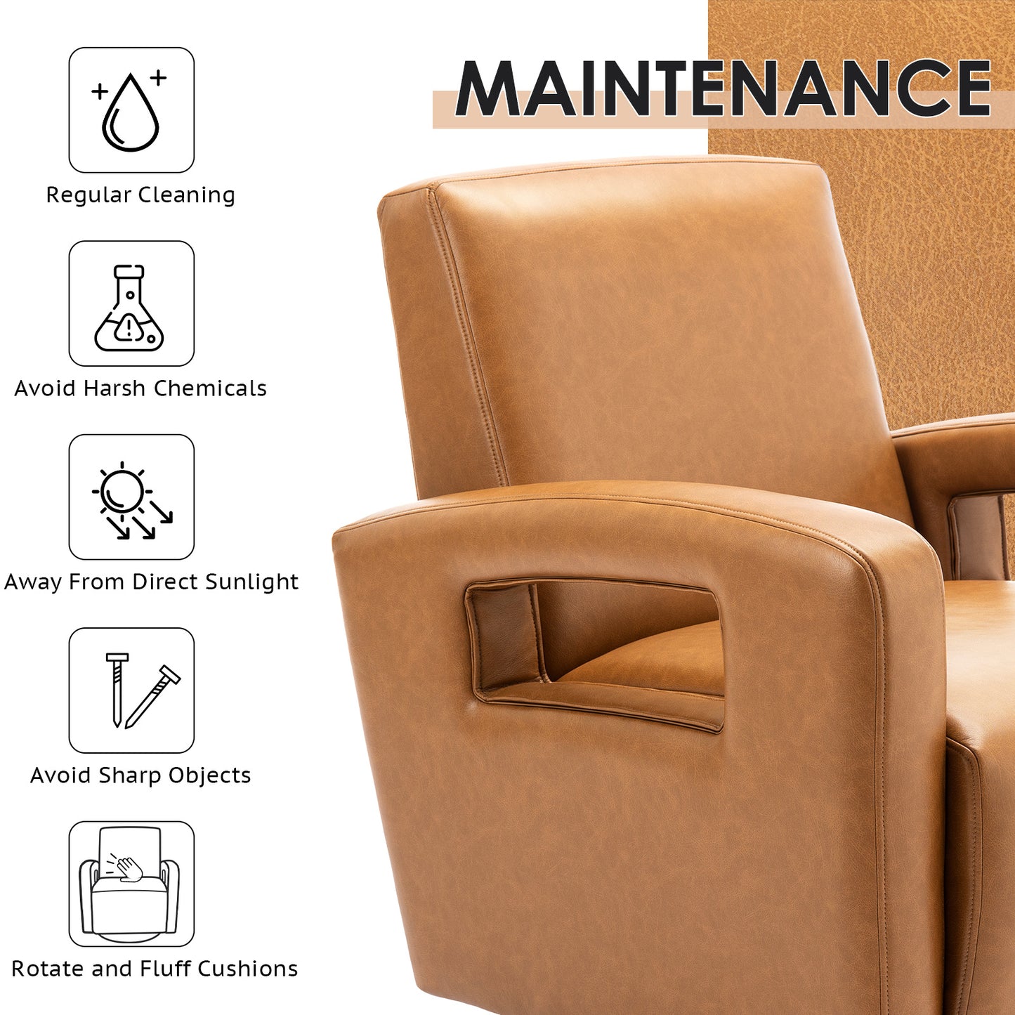 Rotating Decorative Chair In The Living Room