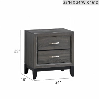 Glasgow G04305-N Nightstand , Gray