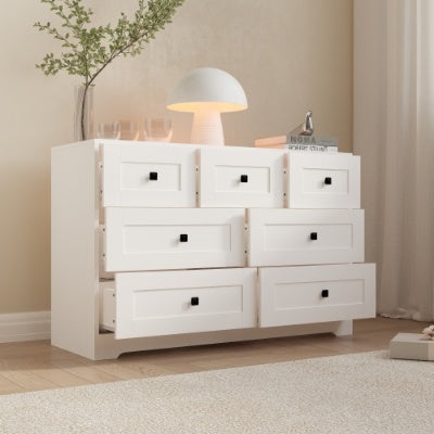 Chest Of Drawer With  White Color Farm Door