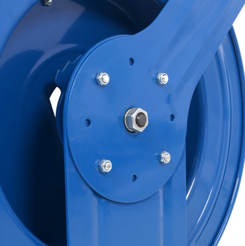 Welding Hose Reel Retractable 1 4 Inch Foot Twin Oxygen Acetylene Rubber Hoses STD Duty Max 200PSI Heavy Duty Industrial Single Arm Construction