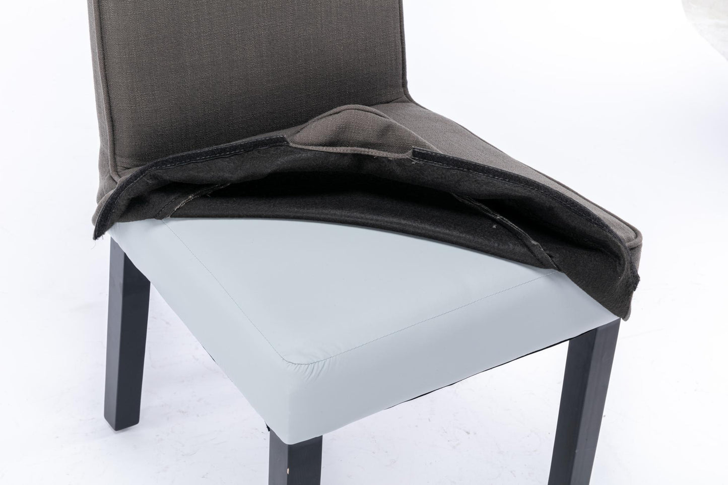 Removable Washable Cover, Foam Padded Upholstery, Solid Wood Legs Parsons Chair,Set of 2