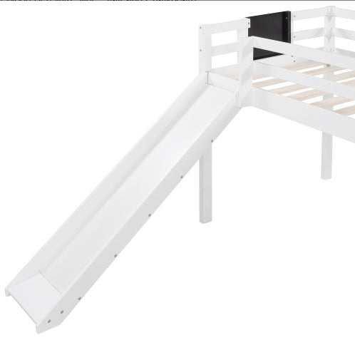 Double Layered Loft Bed With Slide