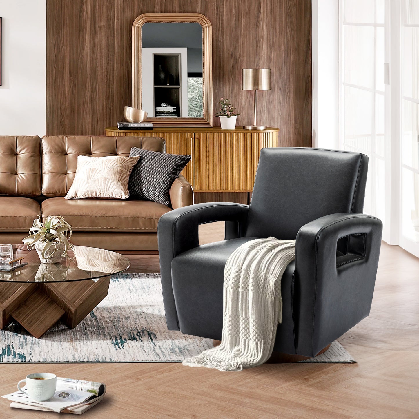 Rotating Decorative Chair In The Living Room