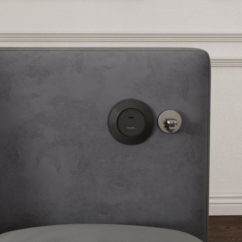 1 Versatile Foldable Sofa Bed In 3 Lengths, Modern Sofa Sofa Sofa Velvet Pull-out Bed, Loveseat Sofa Adjustable Back And With USB Port And Swivel Phone Stand