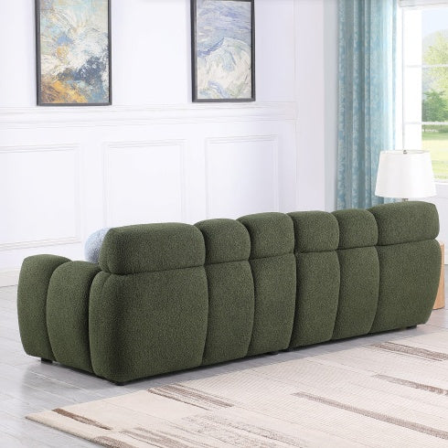 87.4 Length ,35.83 Deepth ,human Body Structure For USA People, Marshmallow Sofa,boucle Sofa ,3 Seater, Black BOUCLE