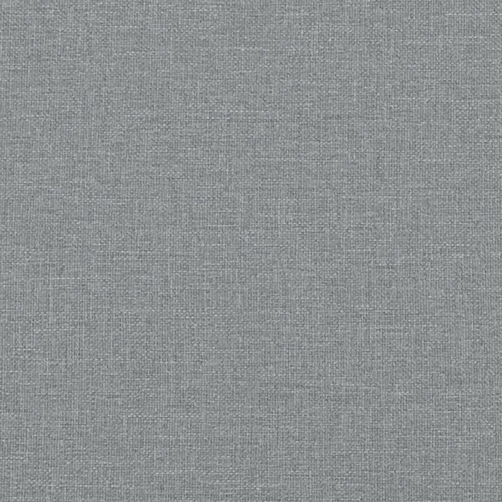 vidaXL Set de canapele, 3 piese, gri deschis, textil