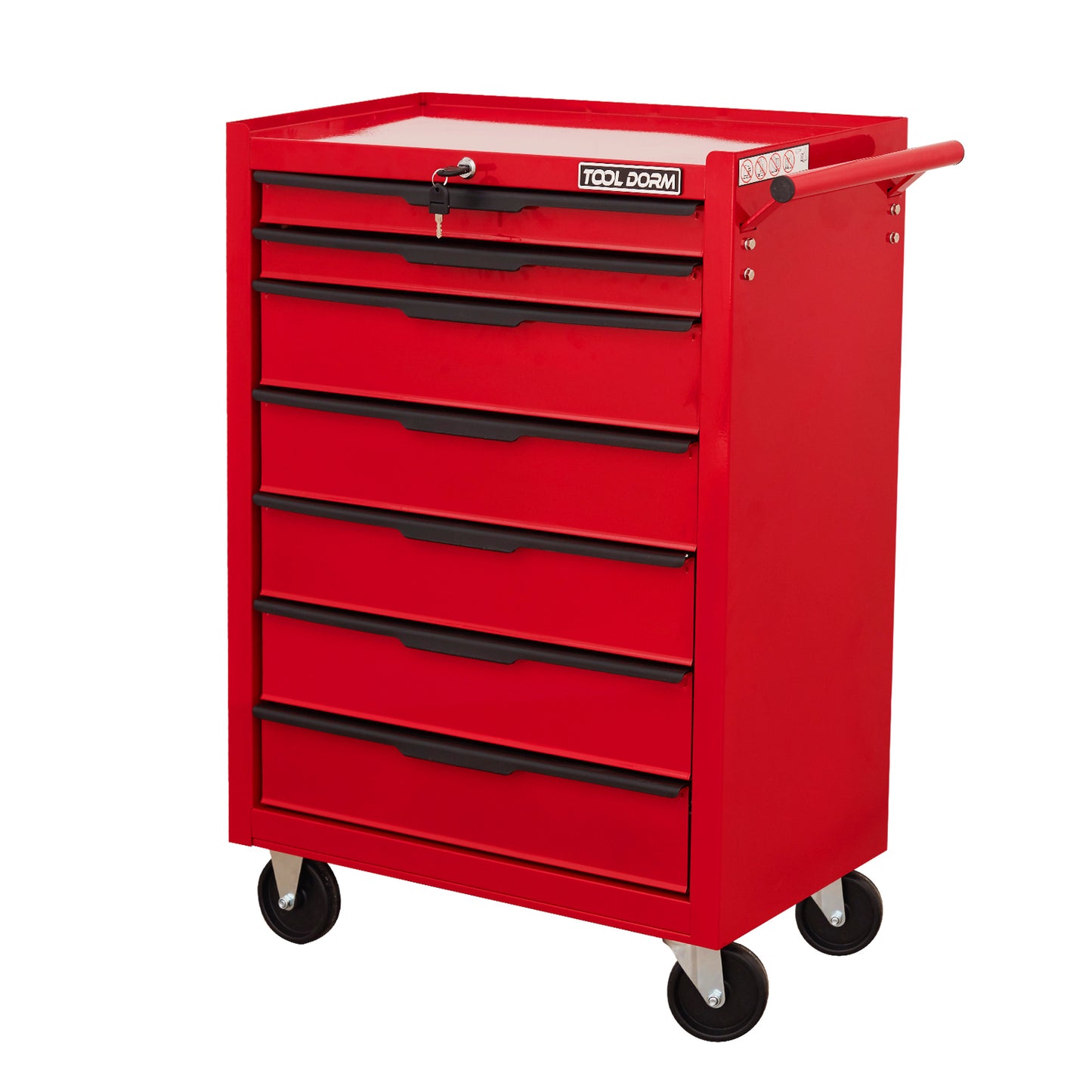 Tool Cabinet Tool Cart 24.2inch With Drawers And Wheels, Metal Rolling Tool Box Locked Drawers Storage Organizer Cabinet With Several Colour Available For Garage, Warehouse