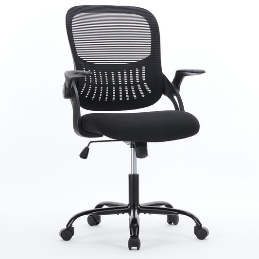 Ergonomic Office Home Desk Mesh Fixed Armrest