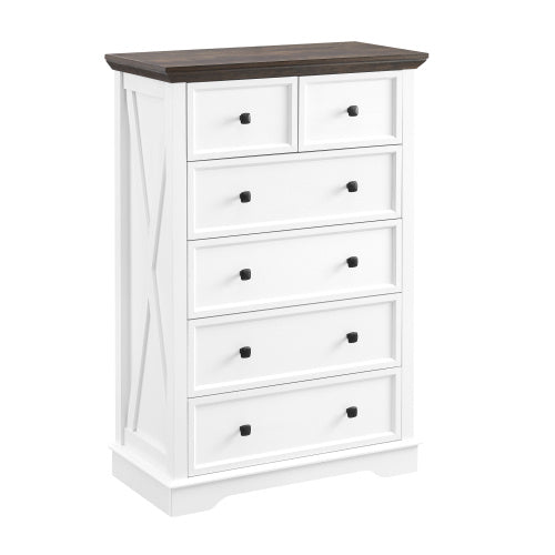 Fiberboard 6-drawer Vanity