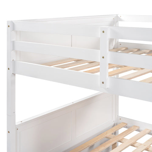 Full Over Full Bunk Bed With Twin Size Trundle