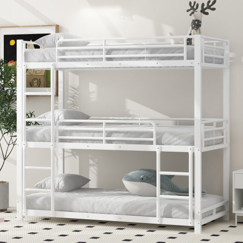 Triple Bunk Bed In Metal