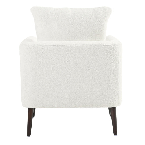 Solid Wood Leg Fabric Armchair