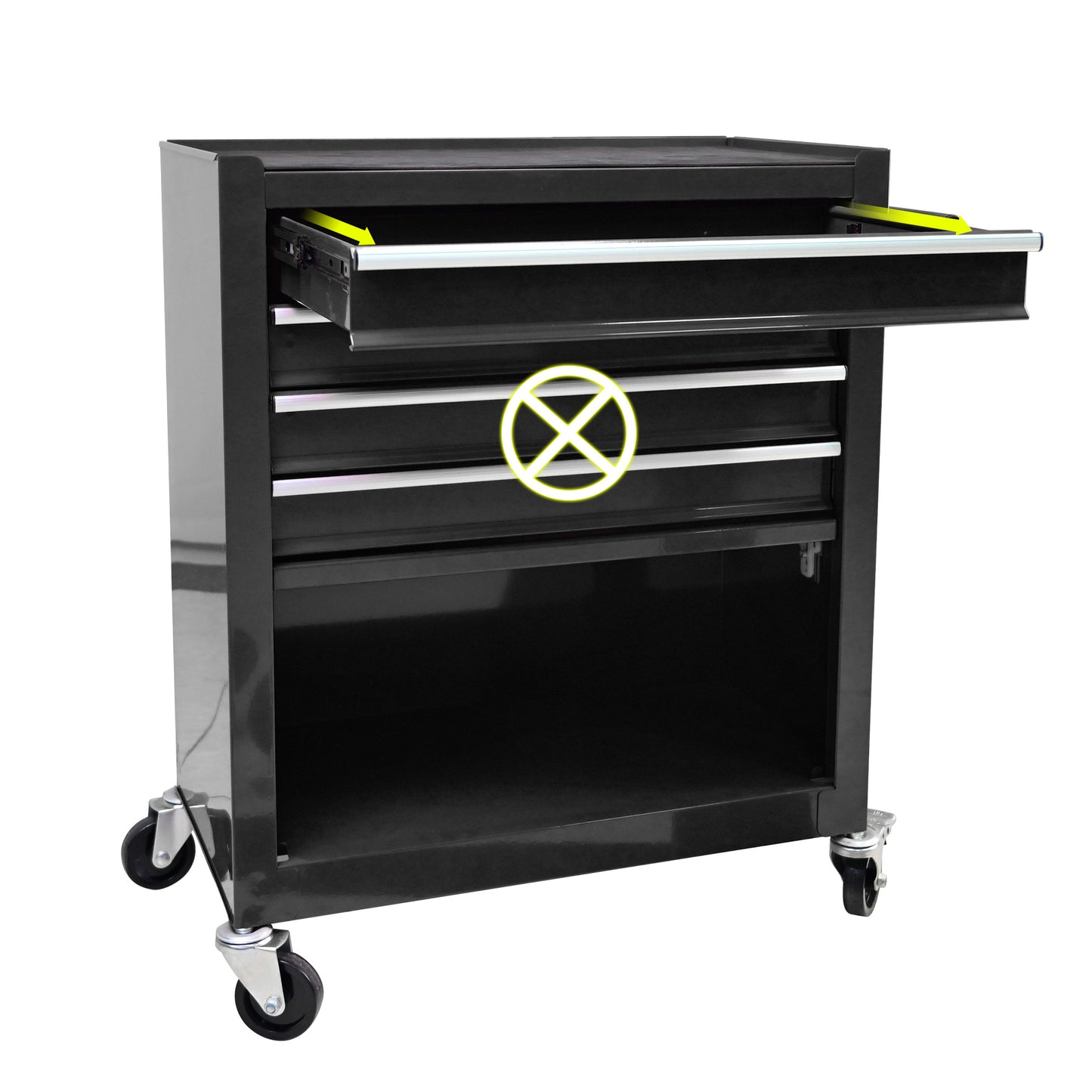 4 Drawer Multi-purpose Tool Cart With Wheels